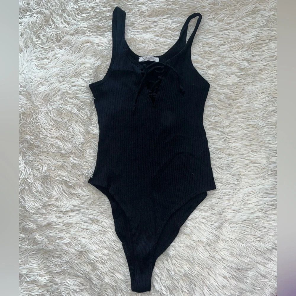 Zara Lace Up Bodysuit​